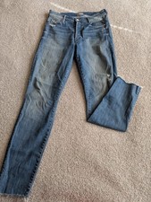 Mother The Stunner Ankle Fray Button Fly Jeans Size 27 NWOT