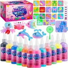 Magic Water Elf Toy Kit,12 Bottles 18 Molds 70ML Aqua Fairy Water Gel Kit for...