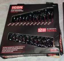 Icon Professional Flex Ratcheting Wrench Set Metric