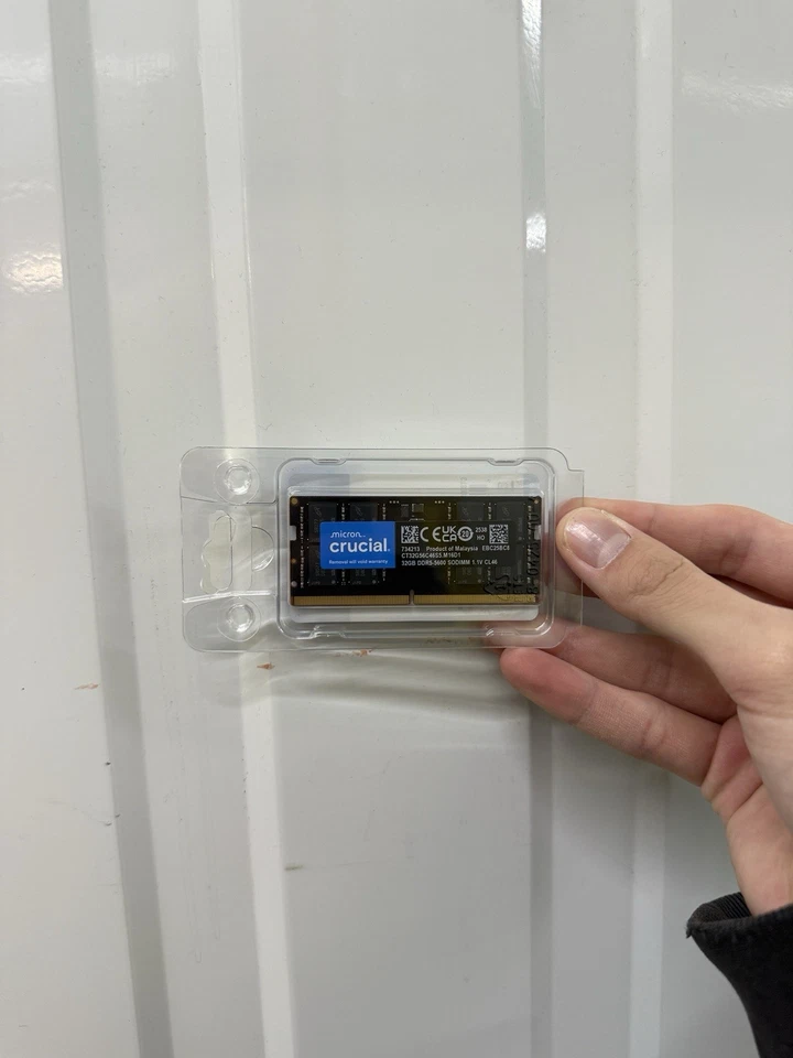 Crucial DDR5 RAM 32GB 5600MHz SODIMM Laptop Memory Mini PC NUC - NEW SEALED - Image 2 of 3