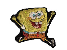 SpongeBob SquarePants Embroidered Patch 3" - Cut From Hat DIY Sew-On Applique
