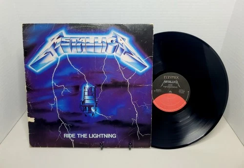 Metallica - Ride The Lightning (1984) Vinyl Record LP Album~1st Elektra Press~G
