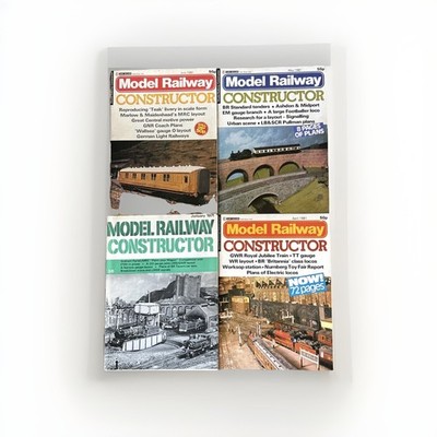 4 x Modelleisenbahn Bauzeitschriften Vintage Restposten 1981 (Apr Mai Jul) &1971