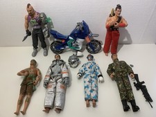 Hasbro Action Man Lot 6 Figurines + Moto Et Accessoires Dr X Années 90