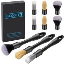 9 Pcs Car Detailing Brush Set No Scratch for Clean Interior or Exterior, Dash...