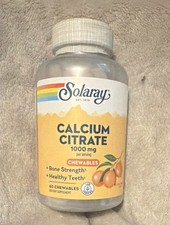 Solaray Calcium Citrate 1000 mg Chewables 60 ...