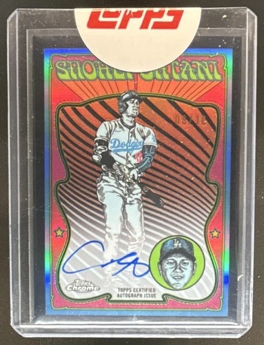 2025 Topps Chrome Shohei Ohtani Ultraviolet All-Stars Auto Black Refractor #/10