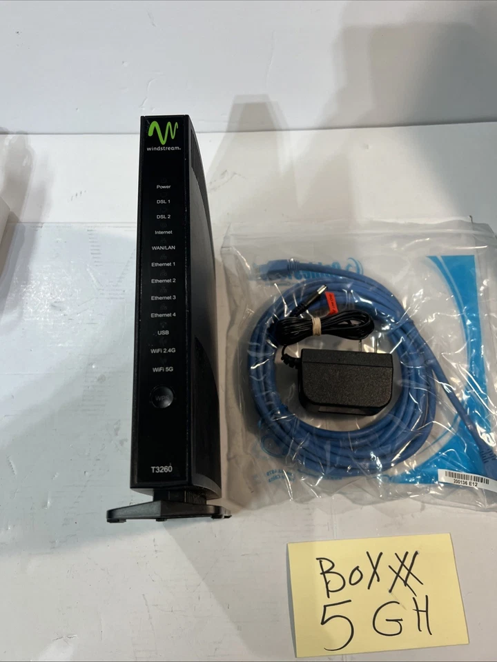 Windstream ActionTec T3260 Wireless 5GHz Wi-Fi Modem Router WITH POWER SUPPLY - Image 2 of 4