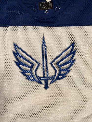 GIII Sports by Carl Banks XFL St Louis Battlehawks Jersey Large Blue White. NWT - Picture 2 of 8