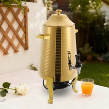 13L Stainless Steel Beverage Dispenser, Freestanding Hot Drink Dispenser w/Stand