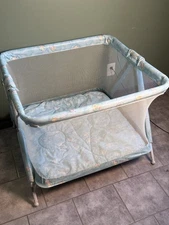 Vintage Graco Playpen Play Yard Mesh Sided Foldable Portable 80s 90s Nostalgia