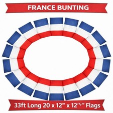 Rugby 6 Nations 10 Metre France French 20 x 12x9 XL Flags World Cup Bunting