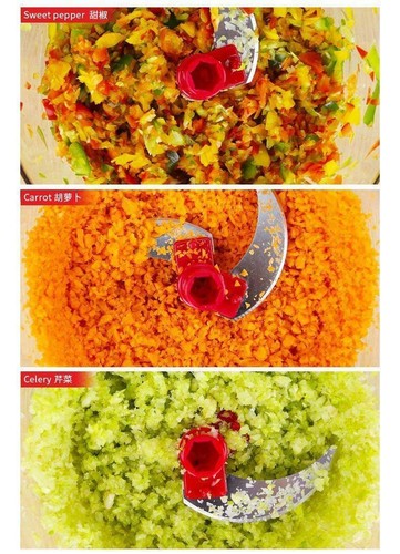 Food Chopper Hand Crank Food Processor Chopper Vegetable Quick Choppers New % - Picture 7 of 9