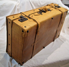 Valigia valigia da viaggio iconica vecchia per auto d'epoca cabrio pelle di maiale? Coperchio cinghia