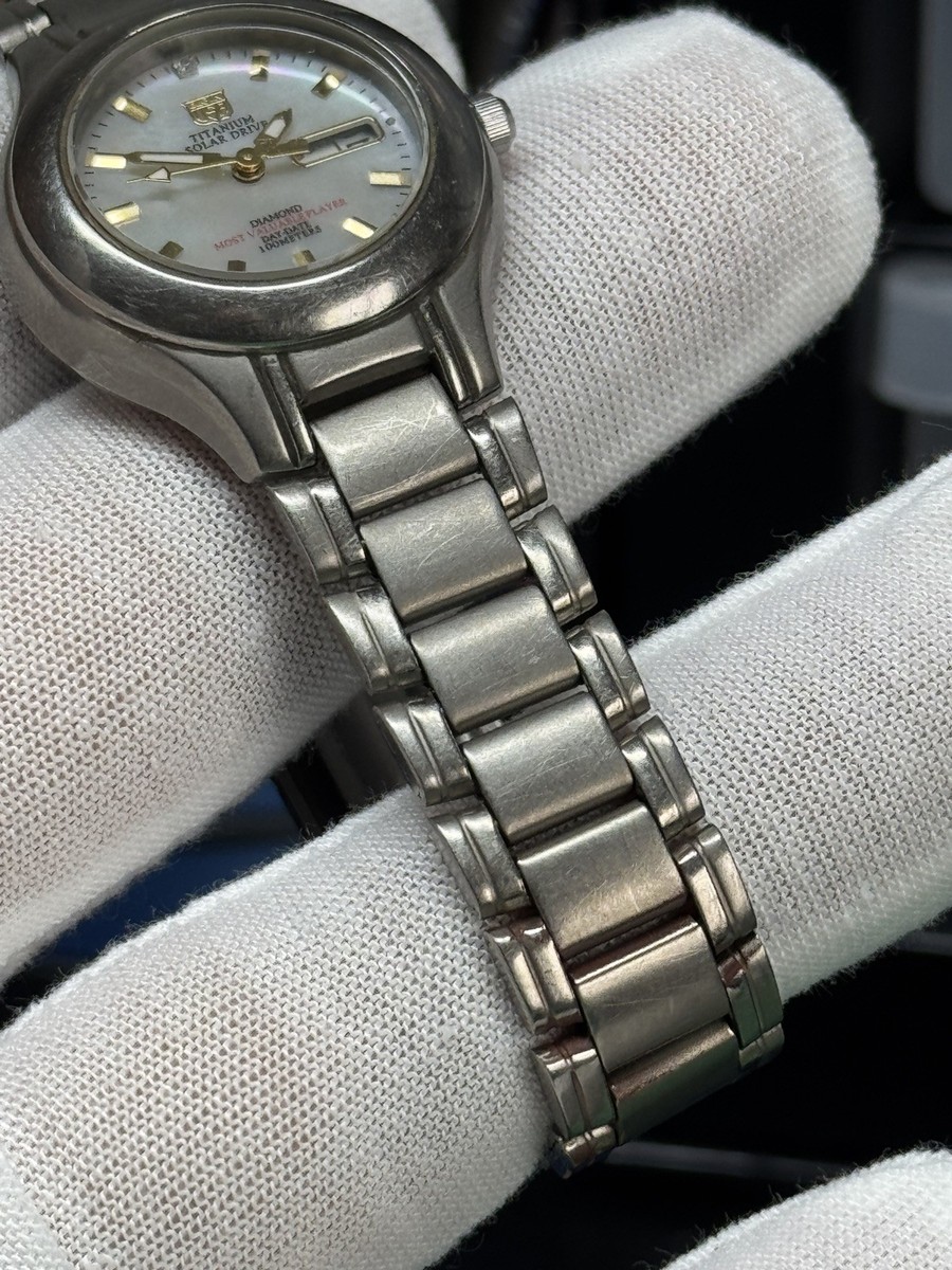Elgin Titanium Solar Drive Watch – Day-Date, 100m, MVP Edition