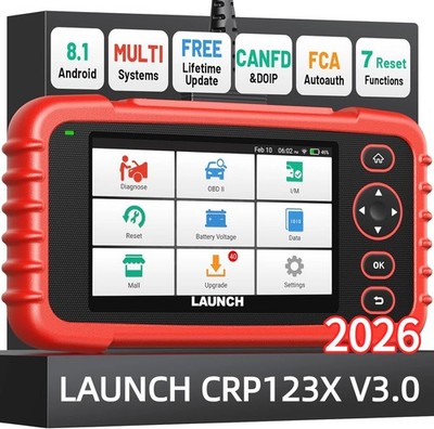 LAUNCH CRP123X V3.0 OBD2 Scanner Engine ABS SRS Code Reader Car Diagnostic Tool