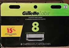 Gillette Labs Refill Razors with Exfoliating Bar - 8 Cartridges