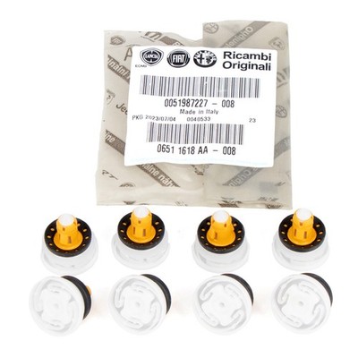 8x ORIGINAL Fiat Clip Türverkleidung mit Dichtung 500X TIPO (356 357) 51987227