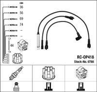 ZÜNdleitungssatz FÜR Opel Kadett E Cc (T85), Opel Kadett E (T85) - Ngk 0788