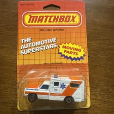  1987 Mb25 Matchbox Automotive Superstars 77 Ambulance Moving Parts