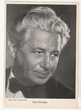 "PAUL HÖBIGER" Obraz kolekcjonerski z "Gwiazdy filmowe" Zdjęcia i obsługa reklamowa 1951