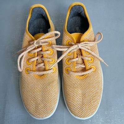 Allbirds Tree Runner Yellow Running Shoes Sneakers Women s Size 10 Comfort