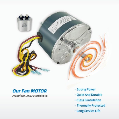 Condenser Fan Motor Replacement for Carrier Bryant Payne 1/10HP 208-230V 60Hz - Picture 5 of 6