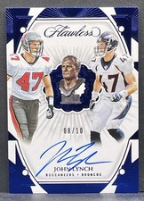 2024 Panini Flawless Career Progressions John Lynch #CP-JLH AUTO /10 Blue HOF
