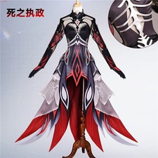 Genshin Impact Ruler of Death Ronova Cosplay Costume Hanfu Dress Accessory Set