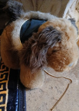 Brown Beige Plush Stuffed Dog Toy Stuffed Animal, Soft Plush Animal Doll
