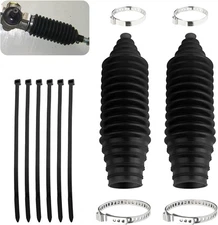Tie Rod Boot Kit with Pinion Bellow Cable Ties and Clamps,Waterproof & Dustproof