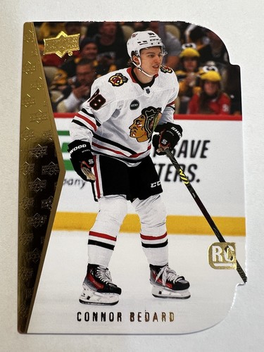 2023-24 Upper Deck Series 2 Connor Bedard Die-Cut RC #RDT-19 Rookie Blackhawks
