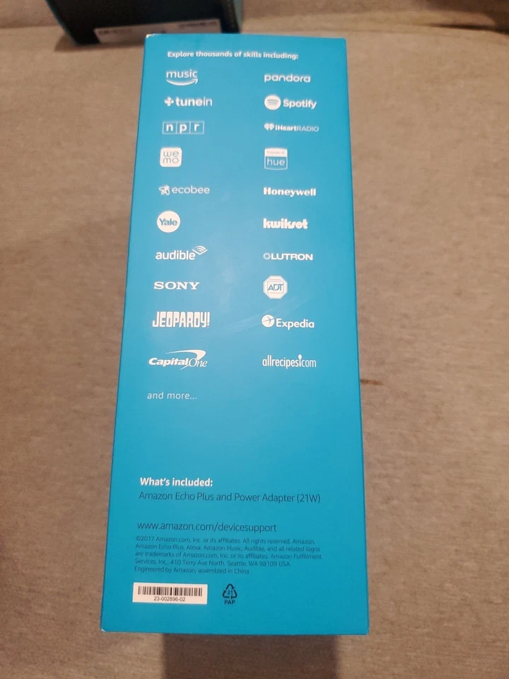 NEW - Amazon Echo Plus (1st Gen.) Smart Speaker (Black) WiFi Bluetooth Alexa - Image 4 of 4