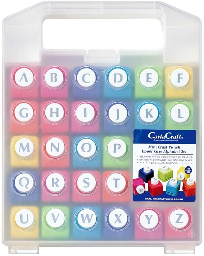 Carl Mini Craft Punch Alphabet Capital Letters Set CN12-A