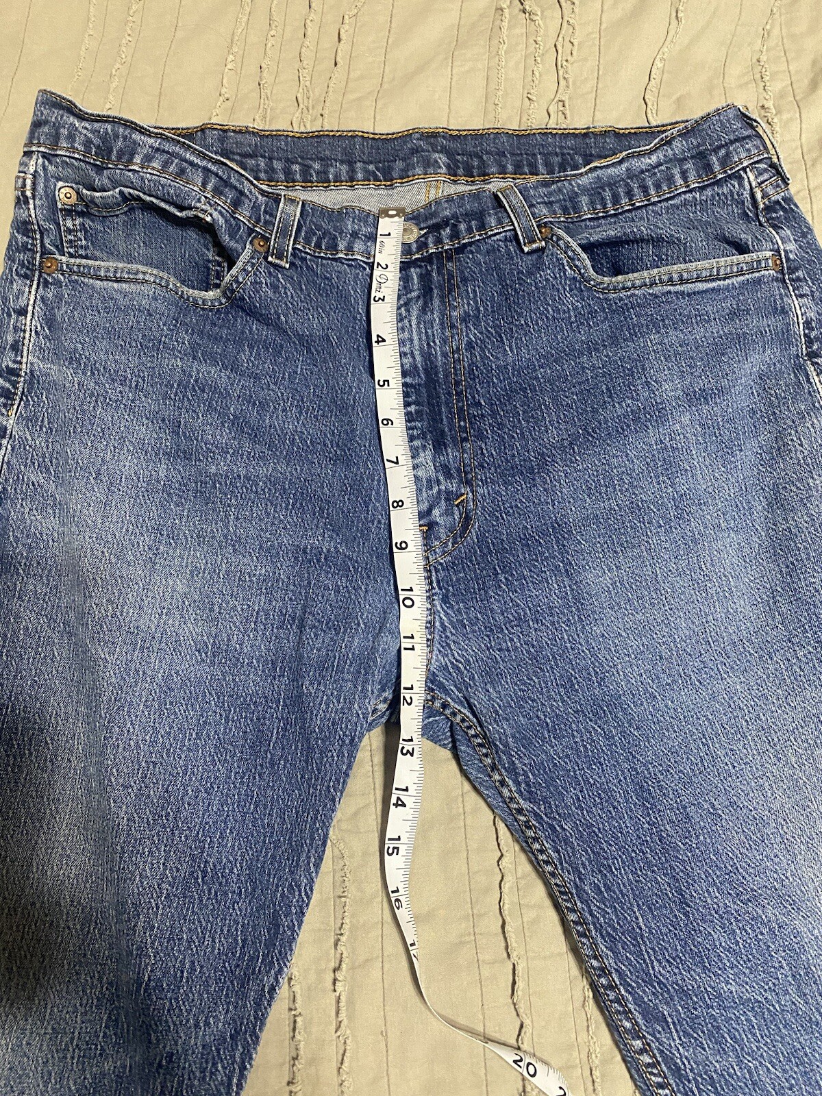 Levi's 505 Regular Fit Jean for Men, Size W38xL32 - Stonewash BLANK REDTAG image 4