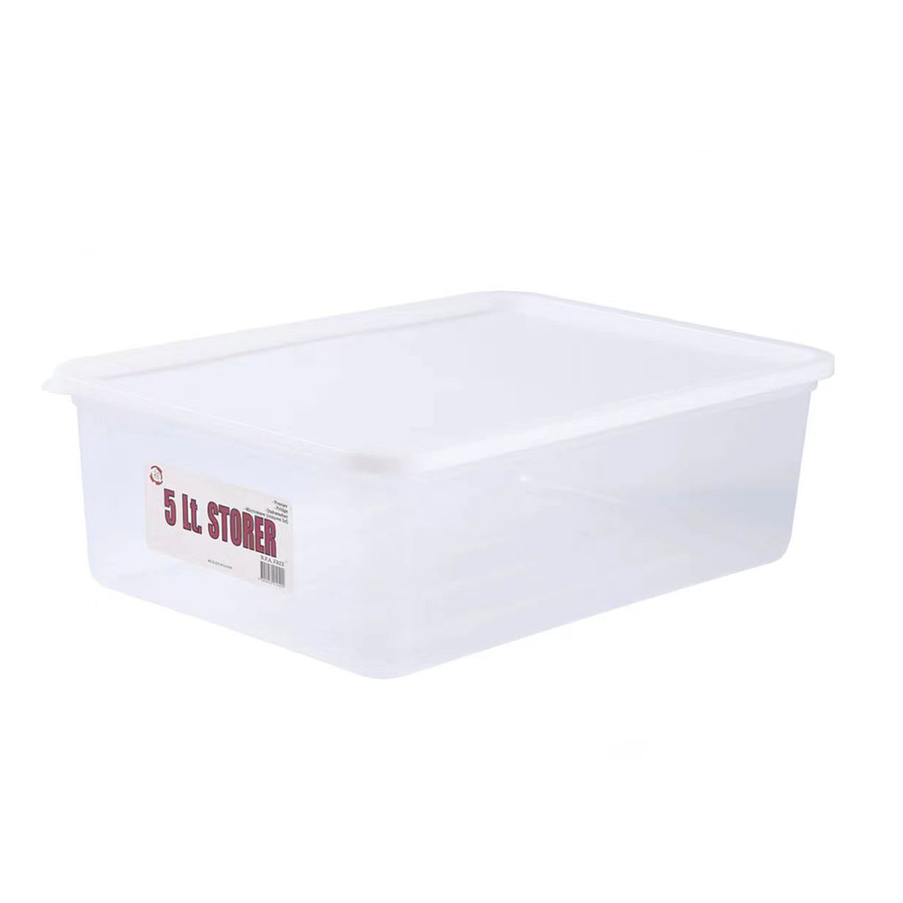 18x 5L Plastic Storage Box Container Food Grade Fridge Freezer Organizer Tub Box