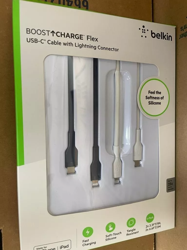 Lot de 2 Cable USB C vers Lightning certifié Apple MFi Cable USB C