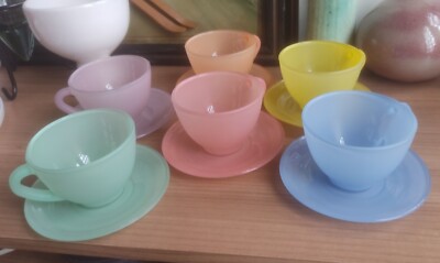 Service à Café Fiacre 6 Tasses & Sous Tasses années 60 - Arts de la table