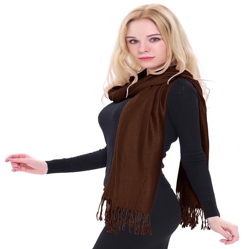 Solid Color Design Shawl Scarf Wrap Stole Throw Shawls Pashmina CJ Apparel *NEW* - Picture 238 of 756
