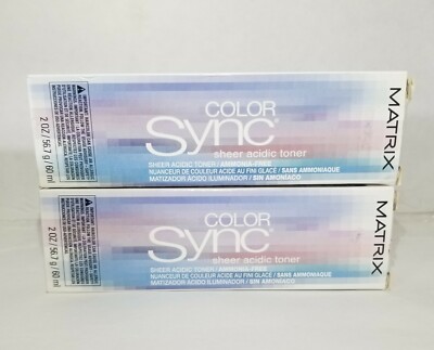   2 LOT Matrix Color Sync Sheer Acidic Toner SHEER NUDE   BEST DEAL  