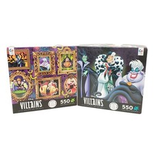 Disney Villains - 24 x 18 550 piece puzzle each by Ceaco. LOT OF 2