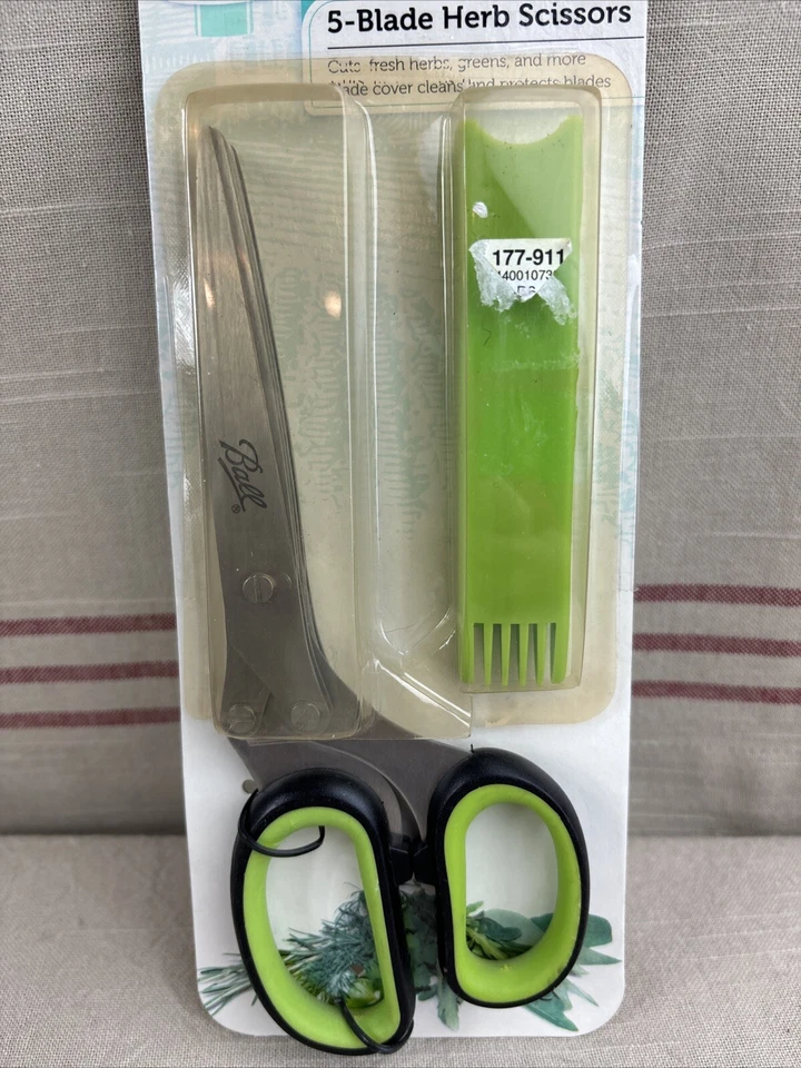 Jarden Ball 5 Blade Kitchen Herb Shears Scissors Cover Stainless Steel NIP - Image 3 of 4