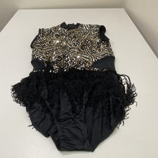 Weissman Showtime Plain And Fancy Black W/ Hair Peice LC Size 14