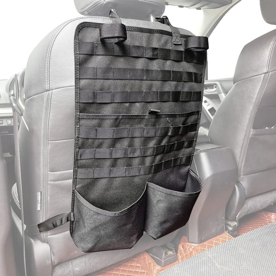 Tactical Back Seat Organizer Car Behind Seat Gun Rack Rifle Holder
