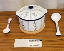 Cook Street "The Side Server: 6 pc ceramic side server.