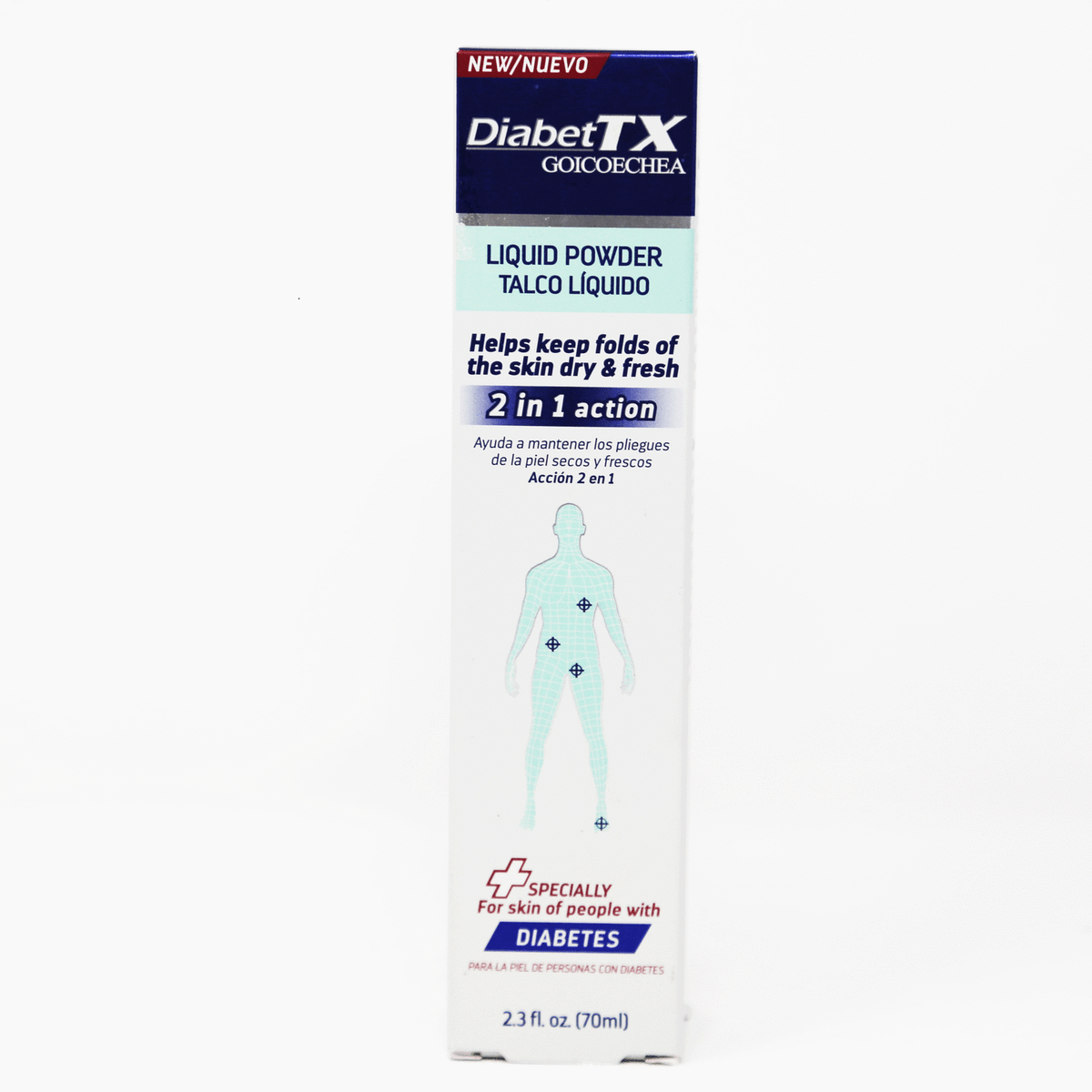 Goicoechea Goicoechea Diabet Tx Liquid Powder, White, 2.3 Fluid Ounce,  Brand New