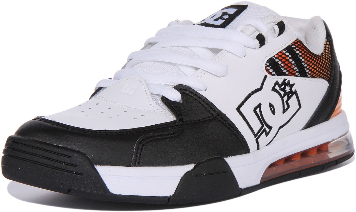 DC Shoes ホワイト/ブラック27cm Dc Shoes Versatile Lace Up Air Bag Skate White Multi Mens Trainer