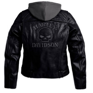  Harley  Davidson  Women Reflective Willie G Skull Leather  