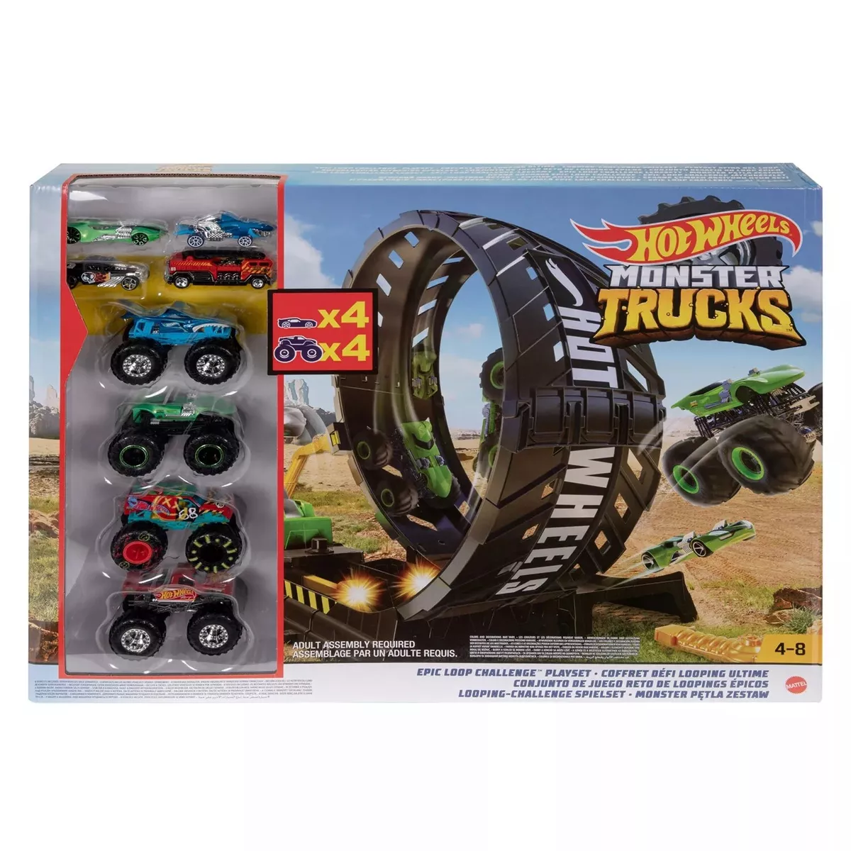 Hotwheels Monster Trucks Wheels  Hot Wheel Epic Loop Challenge