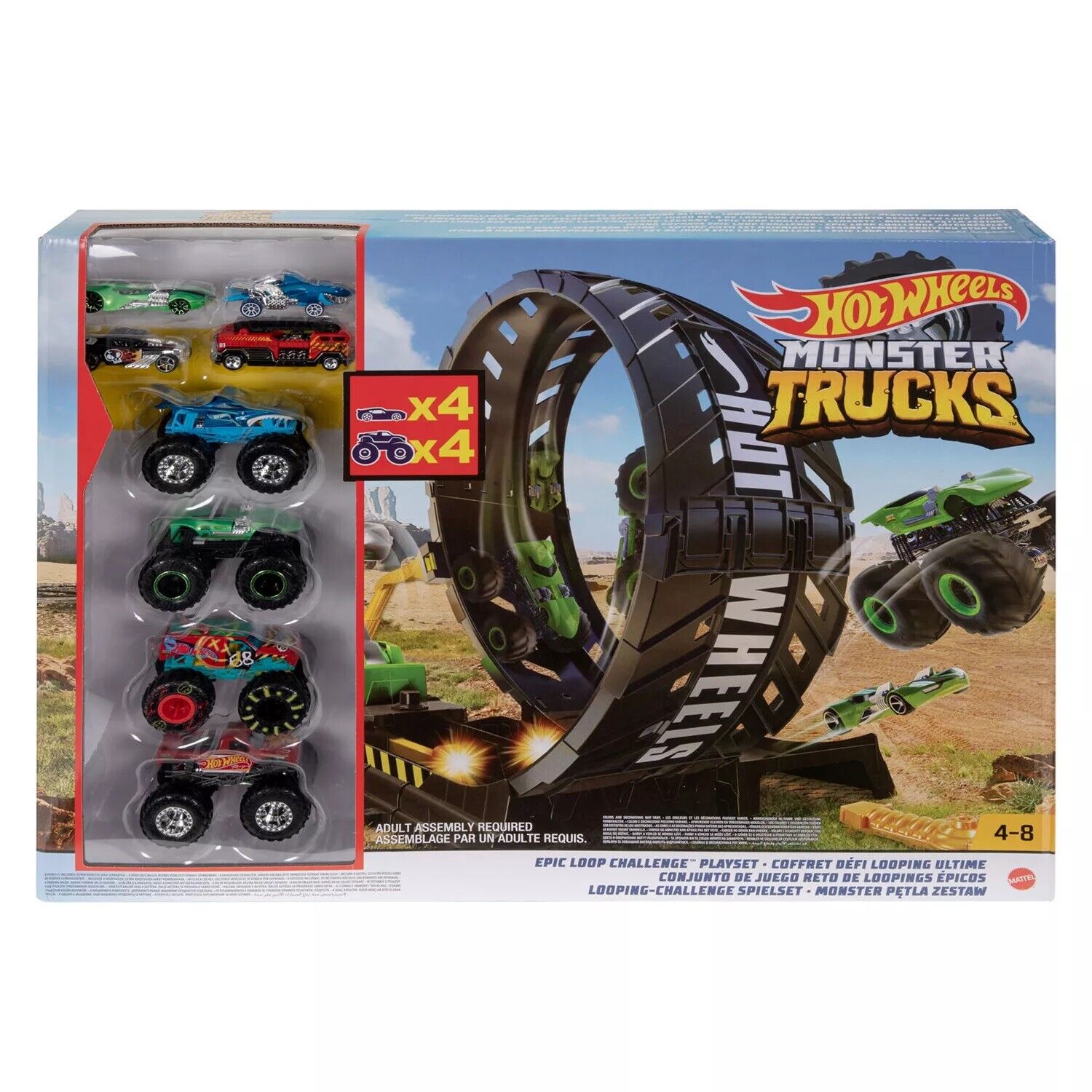 Hot Wheels Monster Trucks Epic Loop Challenge Playset – Square Imports